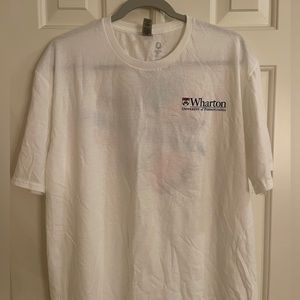 UPenn Wharton short sleevw t shirt with wharton logo on front